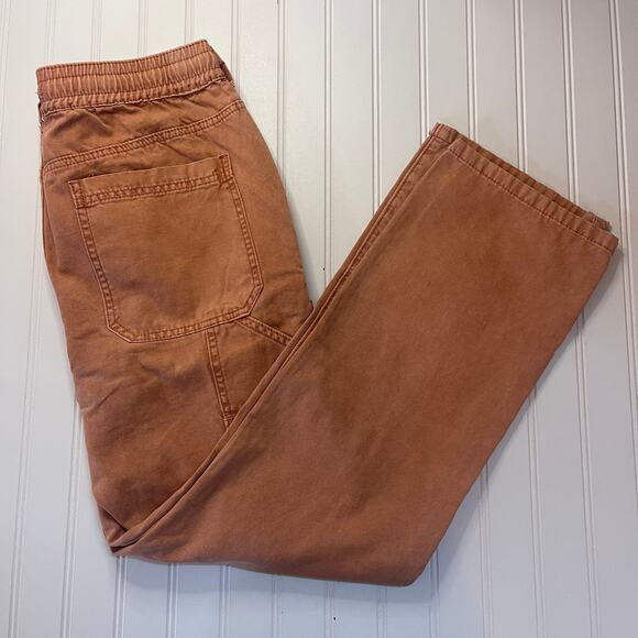 PacSun Straight Leg Carpenter Pants Baggy Elastic Waist Size Mens Medium - Picture 1 of 6